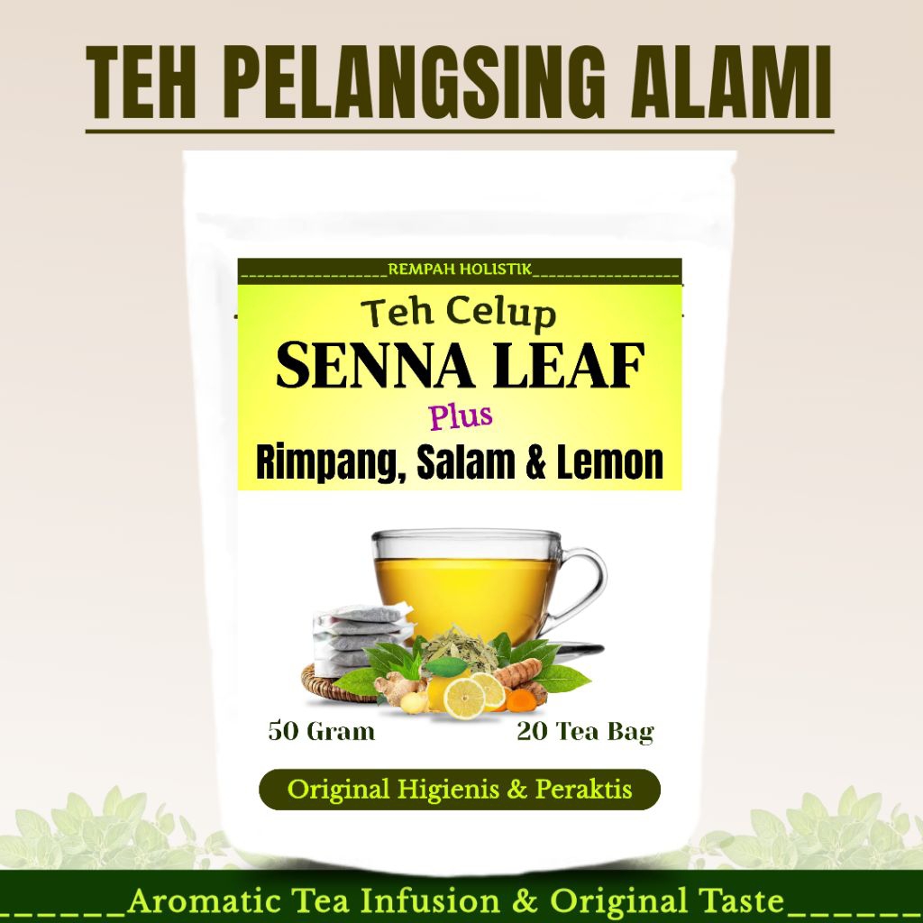 

TEH DETOX SLIMMING | Teh Diet Pelangsing Penurun Berat Badan Lemak Perut Buncit | Senna Leaf Rimpang