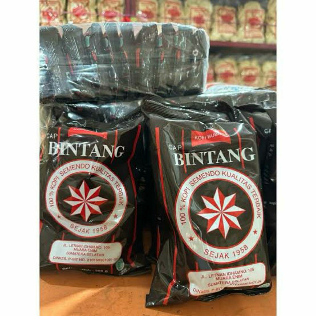 

Kopi Hitam Bubuk Cap Bintang Asli Semendo Kemasan 1 KG : Harga Pas Rp.142.000 (Ada Diskon Jika Ambil Banyak Minimal 3 Pcs)