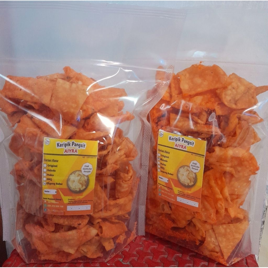

Keripik Pangsit Balado 500 gram termurah