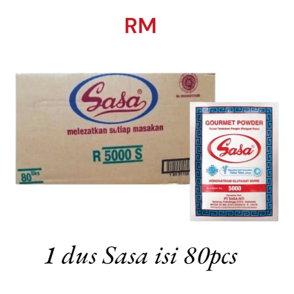 

(PER DUS) SASA 5000/PECIN - Penyedap rasa