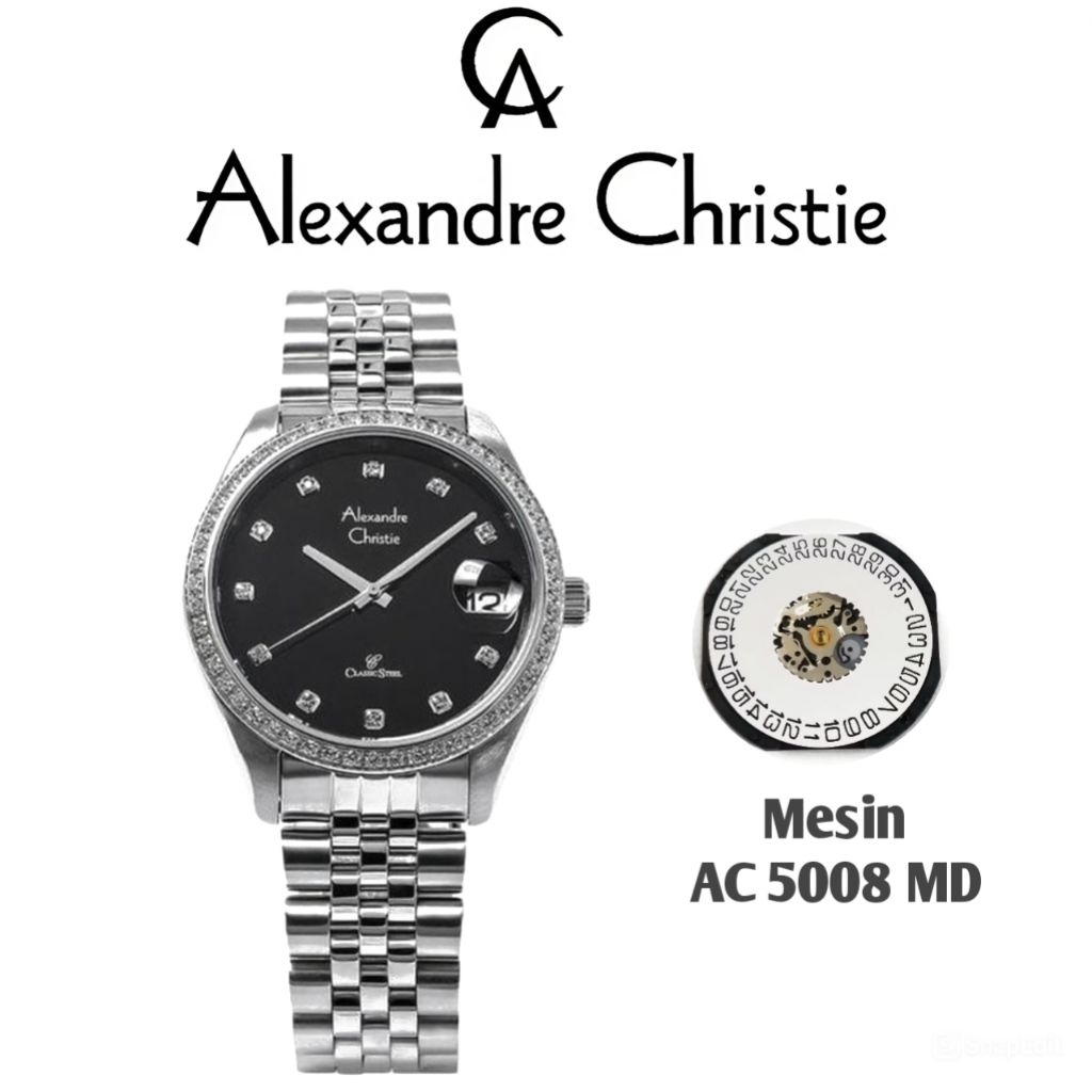 Mesin Jam Tangan Alexandre Christie Type AC 5008 MD, AC 5013 MD
