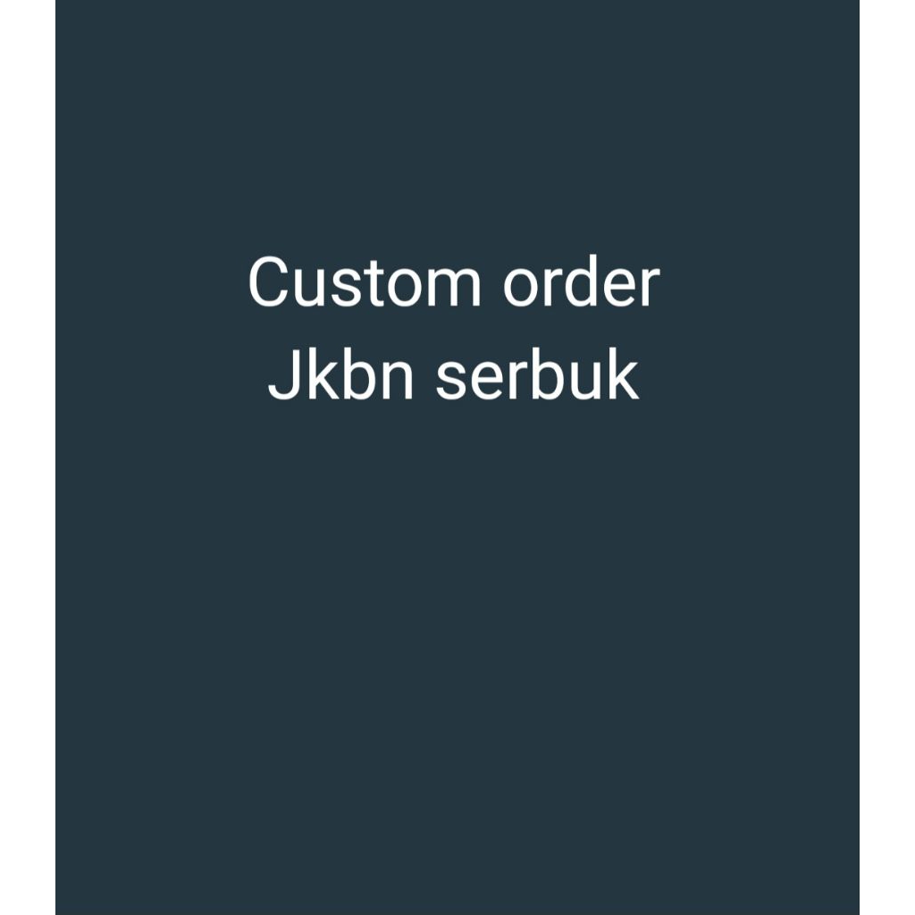 

custom order jkbn