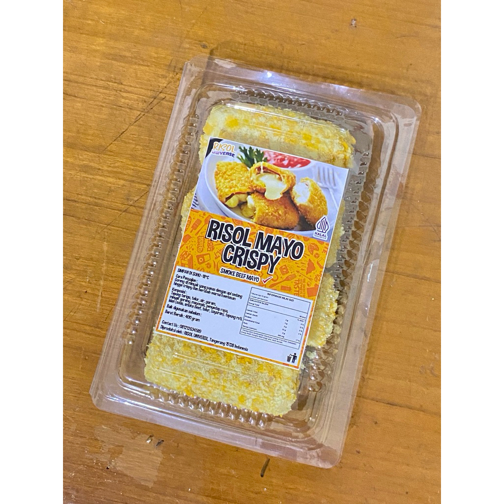 

RISOL MAYO SMOKEBEEF FROZEN Isi 4 Pcs