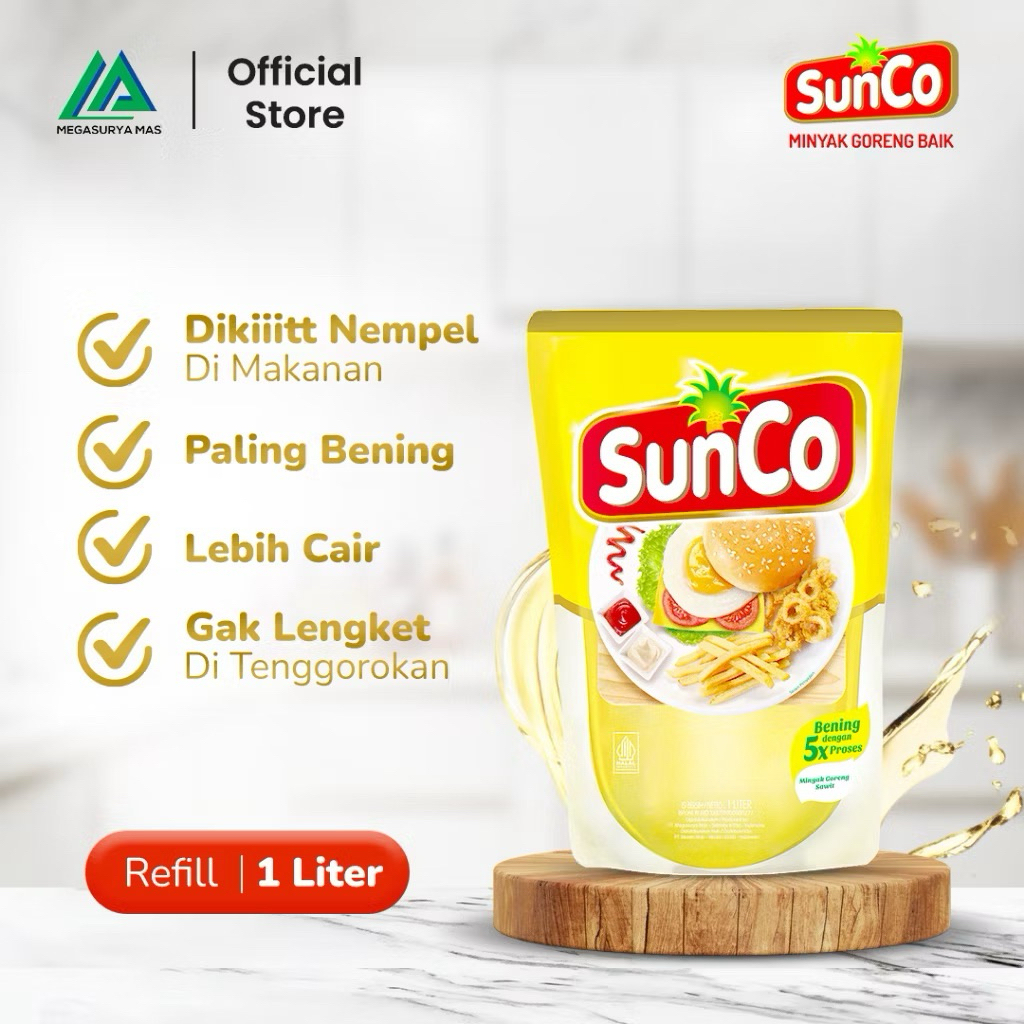 

SunCo Minyak Goreng Refill 1L