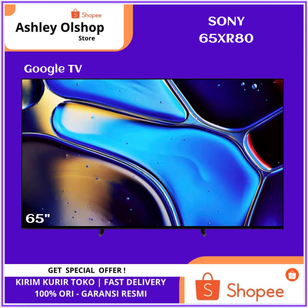 TV Sony BRAVIA 8 K-65XR80 65 Inch Google TV OLED Sony 65XR80 4K HDR 65 Inci