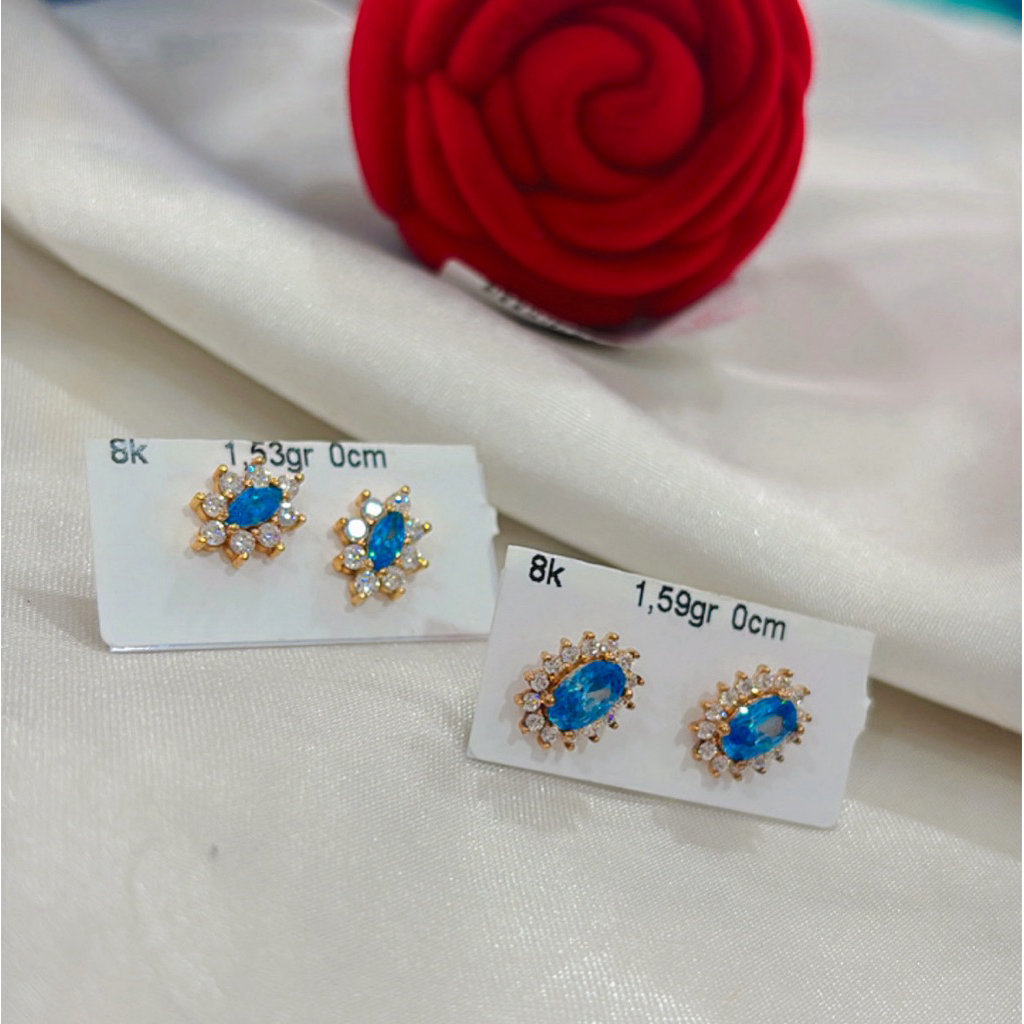 anting subang emas 8k