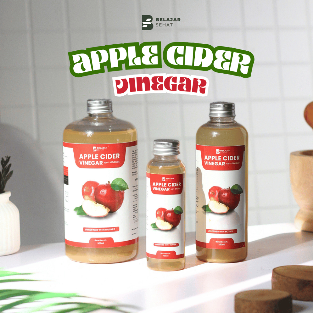 

Belajar Sehat Cuka Apel 500Ml Natural Apple Cidder With The Mother Healthy Drink - Diet Natural Minuman Sehat
