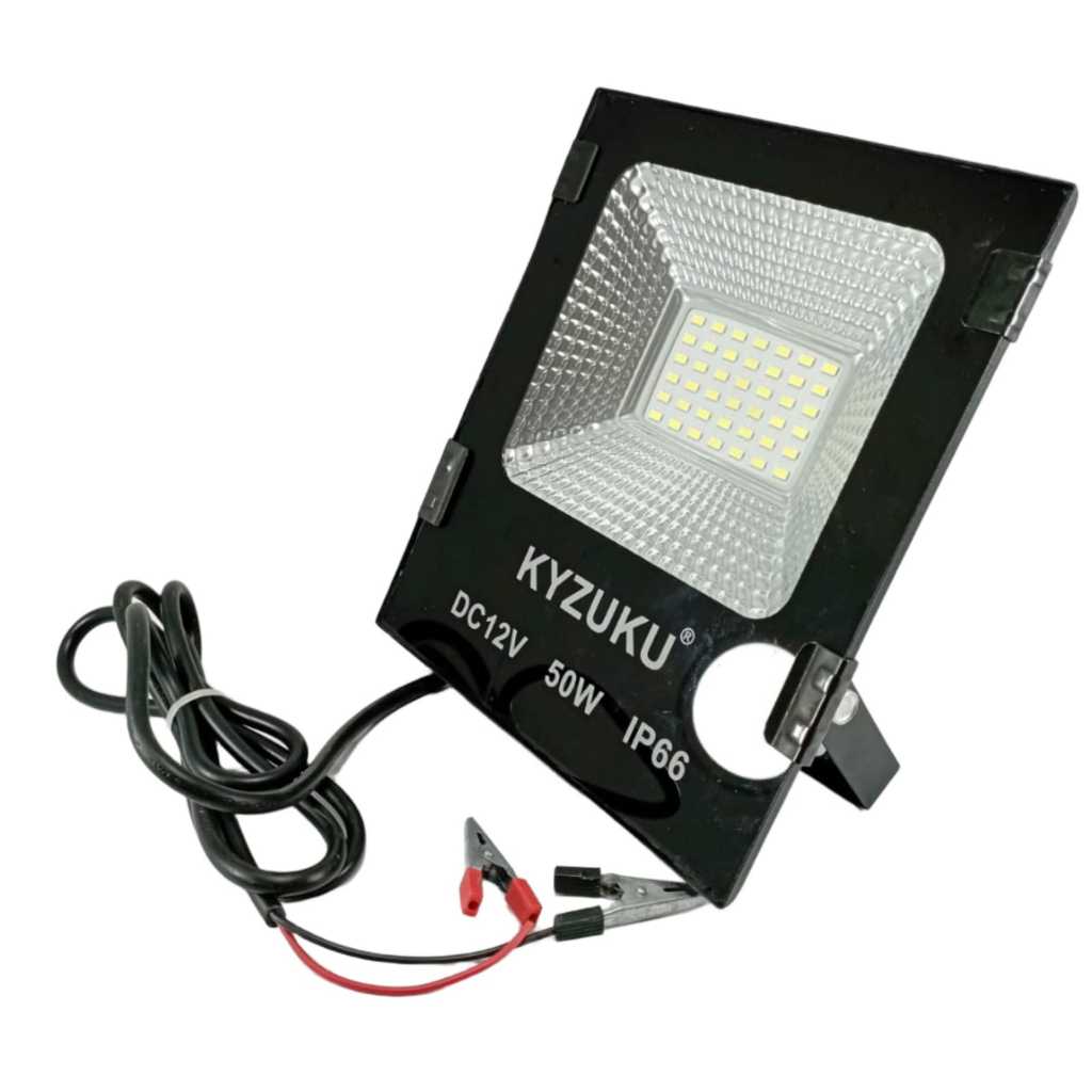 LAMPU SOROT LED DC / AKI / KAP SOROT LED DC KYZUKU 42 LED 12V 50W