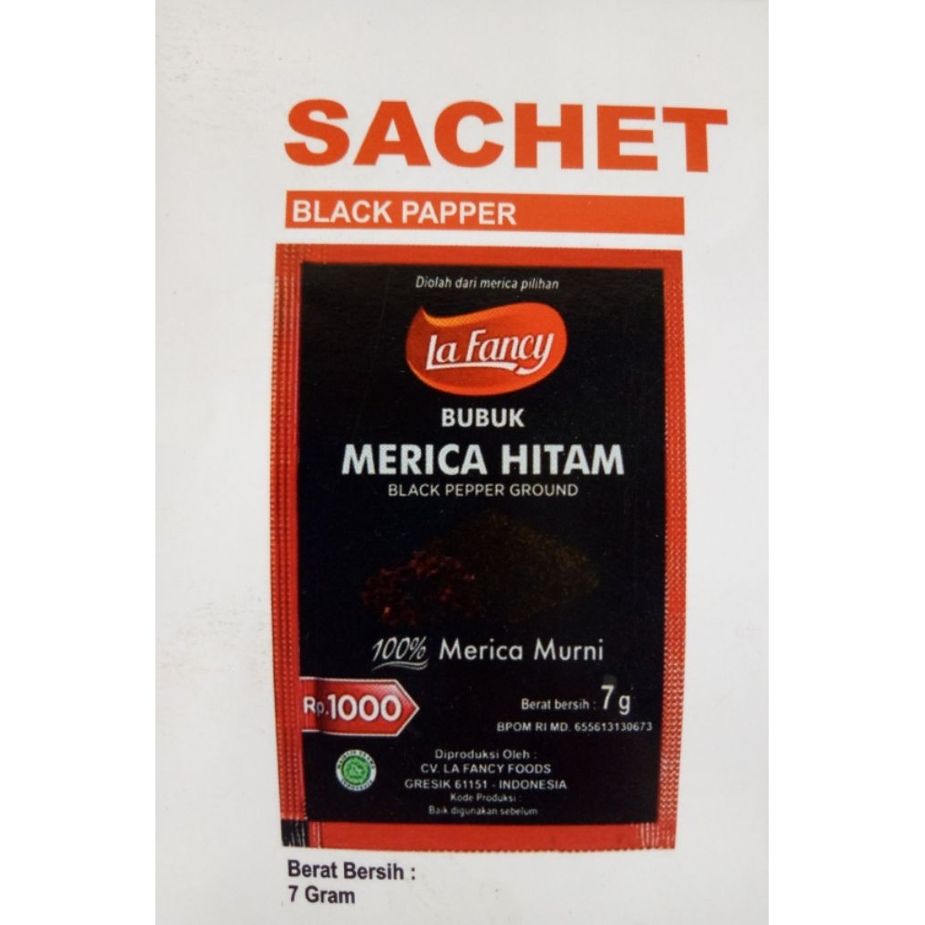 

La Fancy merica hitam 12 sachet
