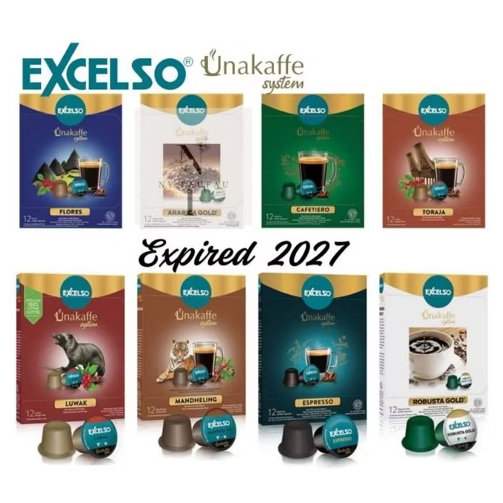 

EXCELSO Capsule Unakaffe Kopi Kapsul All Varian 12pods