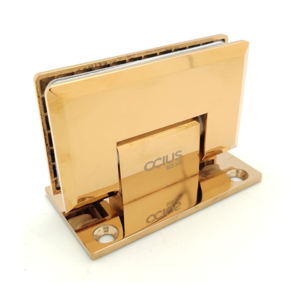 Shower Hinge Glass To Wall Gold Series Engsel Pintu Shower Kaca Ke Tembok Emas Kilap Glass Door Hing