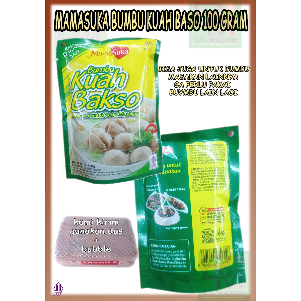 

Mamasuka Bumbu Kuah Bakso Baso Kemasan 100 gram