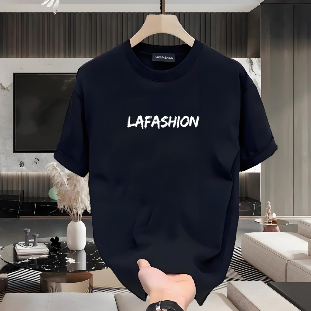 Kaos Pria Gaya Santai Tidak Mudah Melar Leher Lingkar Diskon Besar Garansi Kualitas