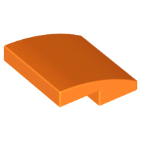 Lego 15068 Slope, Curved 2 x 2 x 2/3 orange