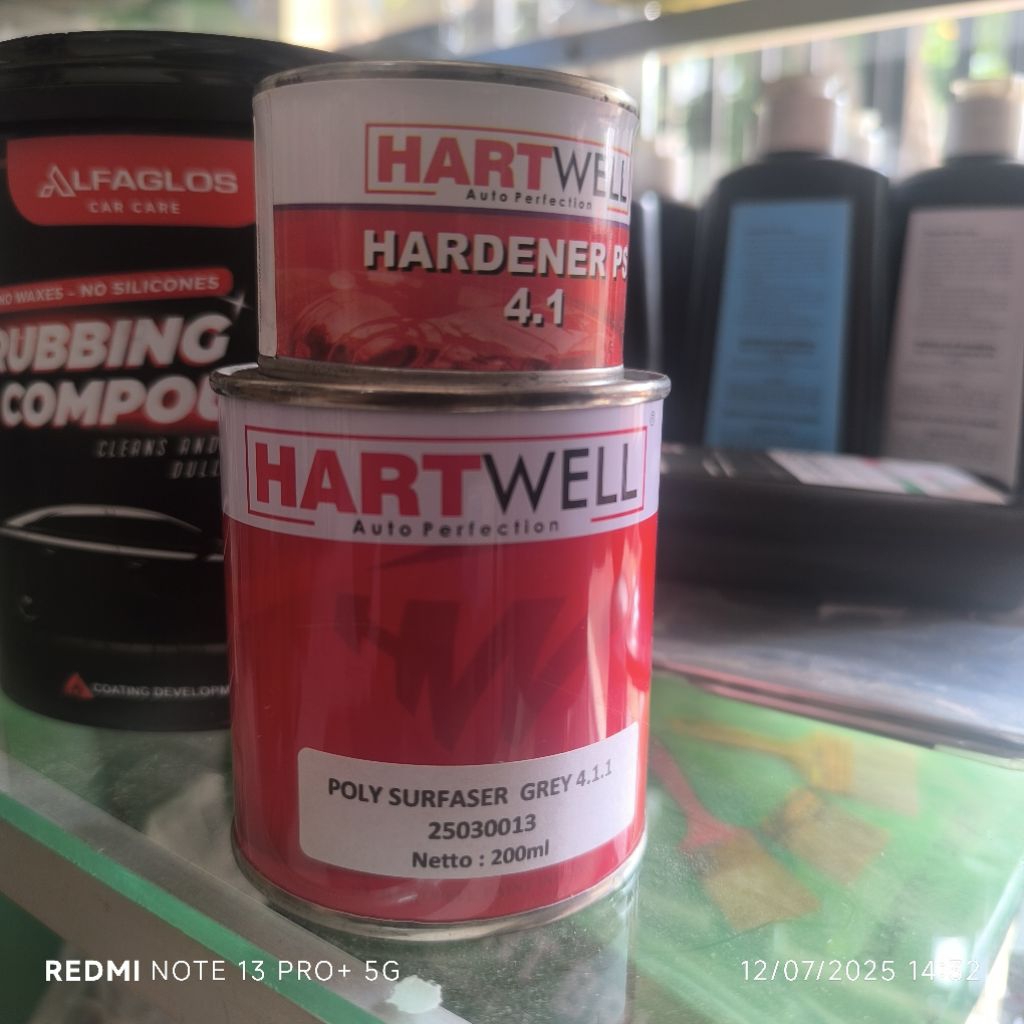 Epoxy Hartwell Poly Surfacer Gray 1/4
