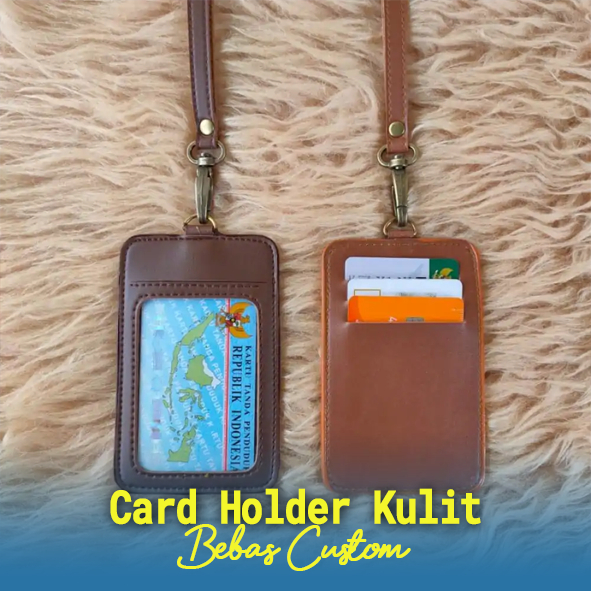

Card Holder Kulit untuk ID Card, Card Holder Kulit berbahan Semi Kulit, Card Holder Murah Meriah