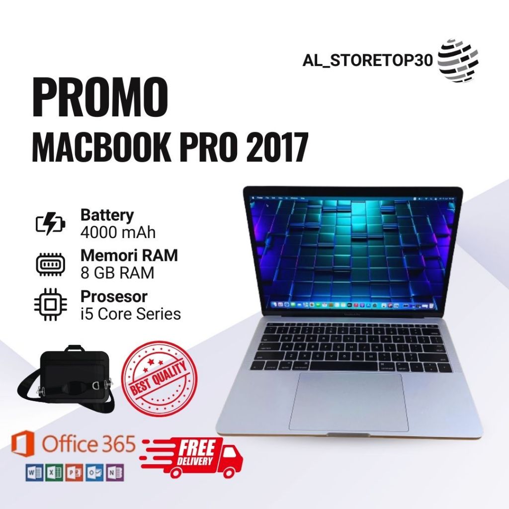 (MULUS) MACBOOK PRO 2017 13 INCH RAM 8/16 SSD 256/512 GB INTEL CORE I5