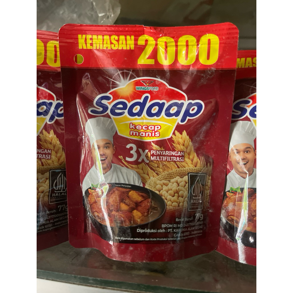 

kecap manis sedaap kemasan 1 pcs