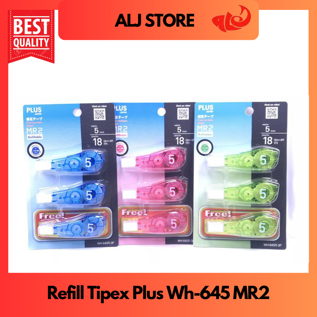 

Refill Correction Tape / Isi Ulang Tipex Plus MR2 (WH-645)