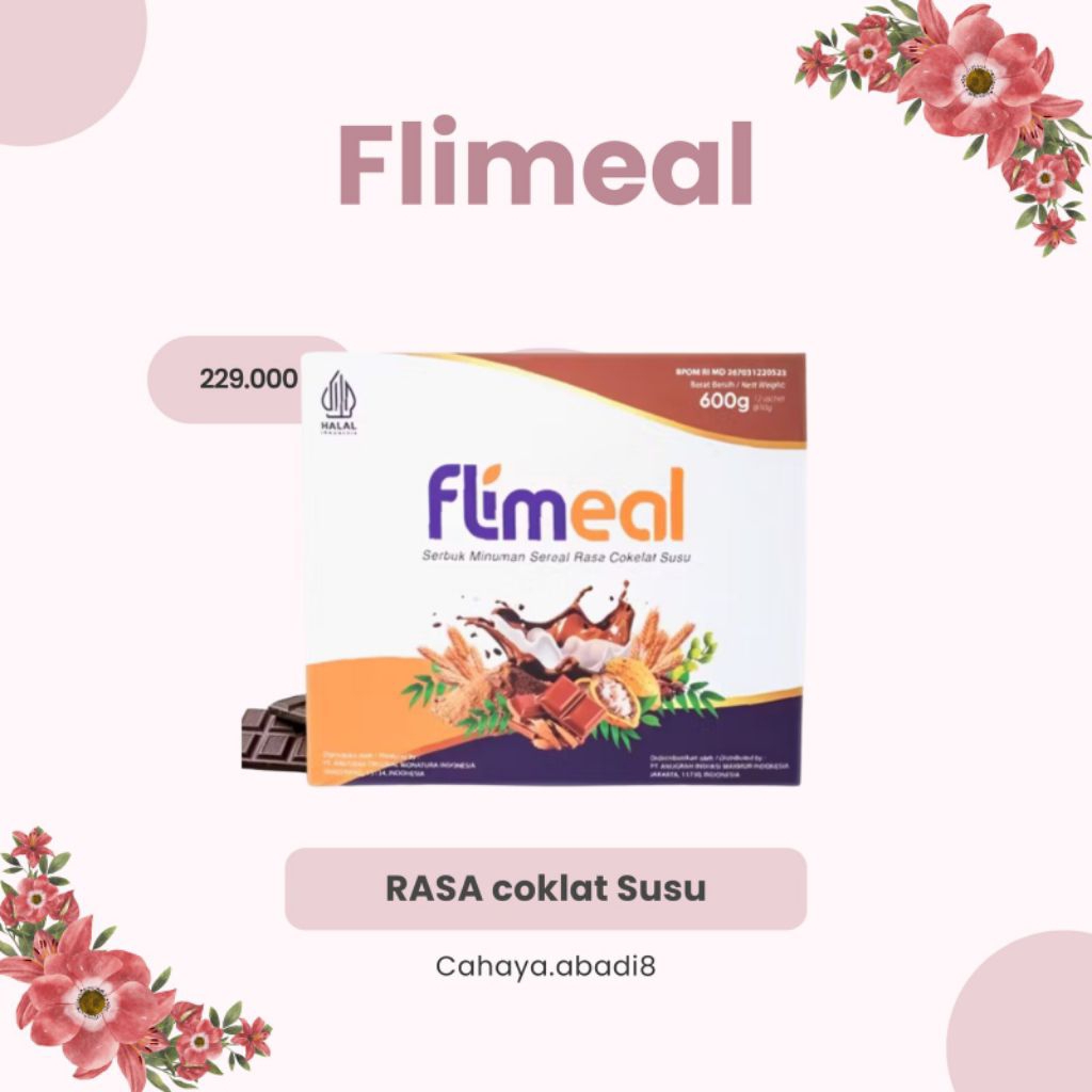 

cahaya abadi - Flimeal rasa coklat susu meal replacement