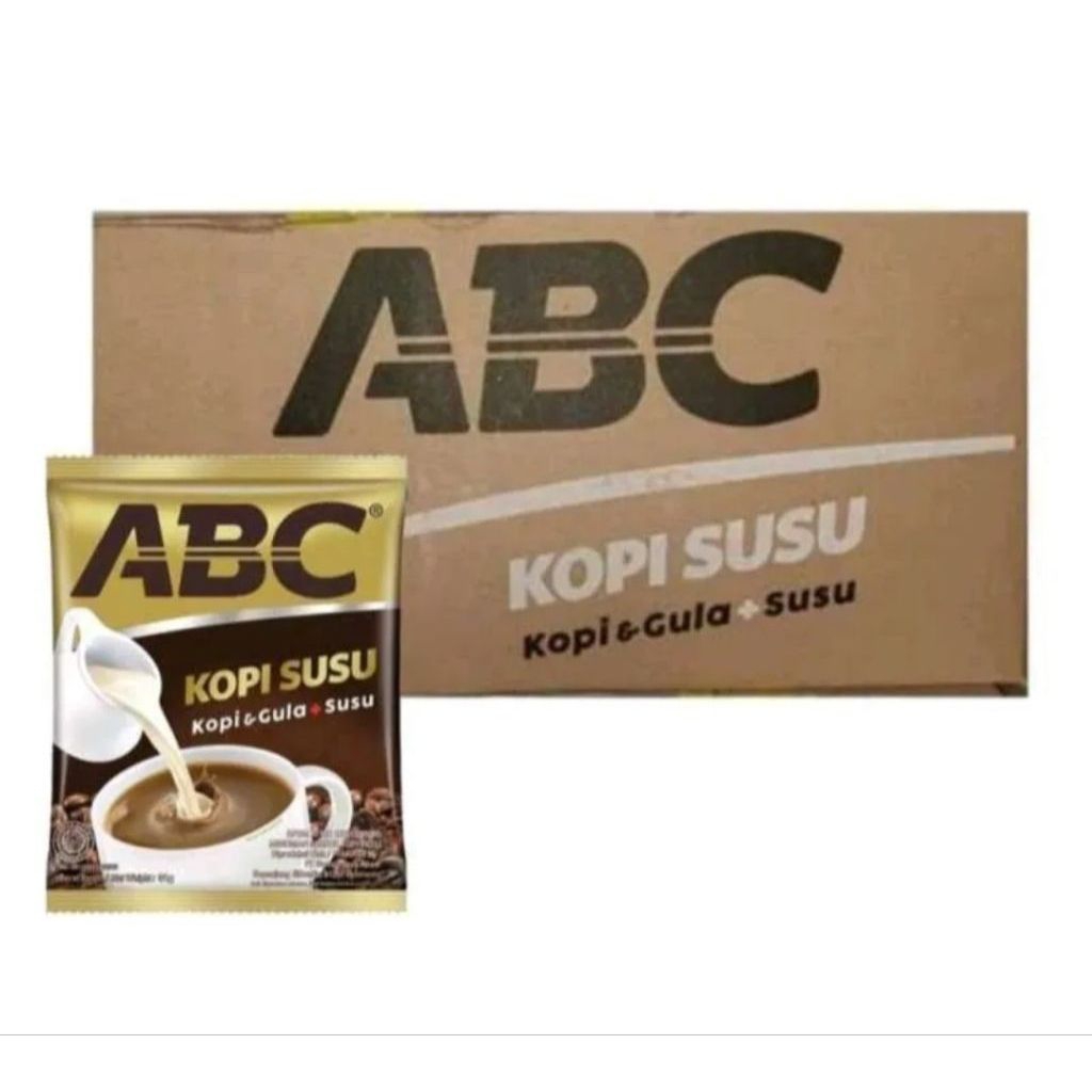 

Kopi Abc Susu 1 dus isi 12 Renceng 120 x 31gr