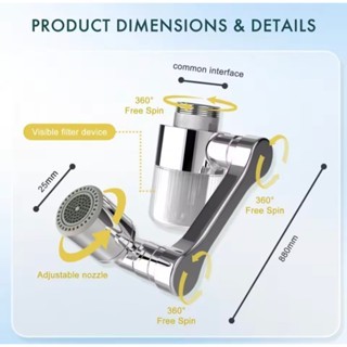 sambungan kran wastafel + Filter purifier stainless extender faucet HSZ