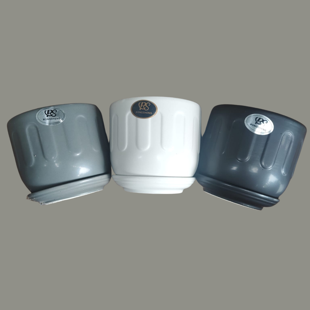 Pot Mini Pot Keramik Pot Bunga Pot Tanaman Hias Model Bulat Pendek