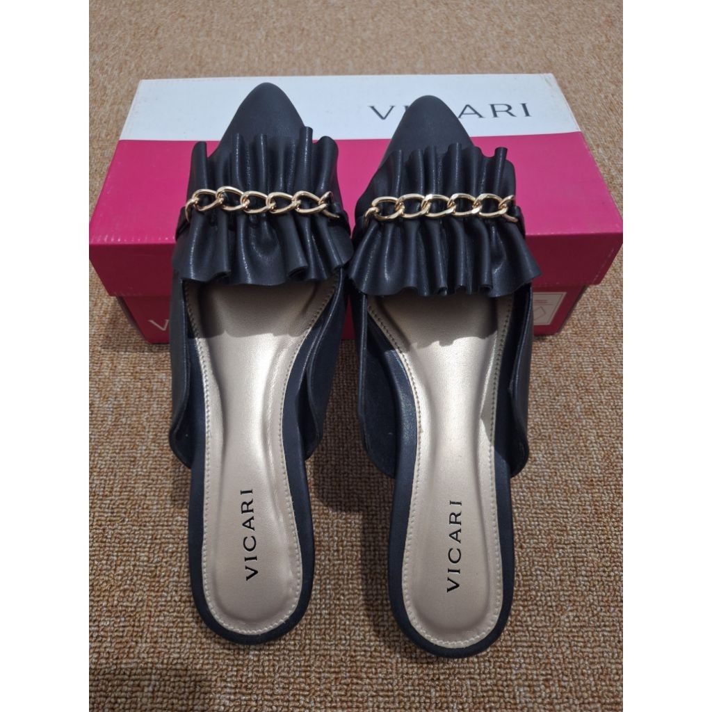 [NEW] Vicari Sandal Mules Hak 3 cm