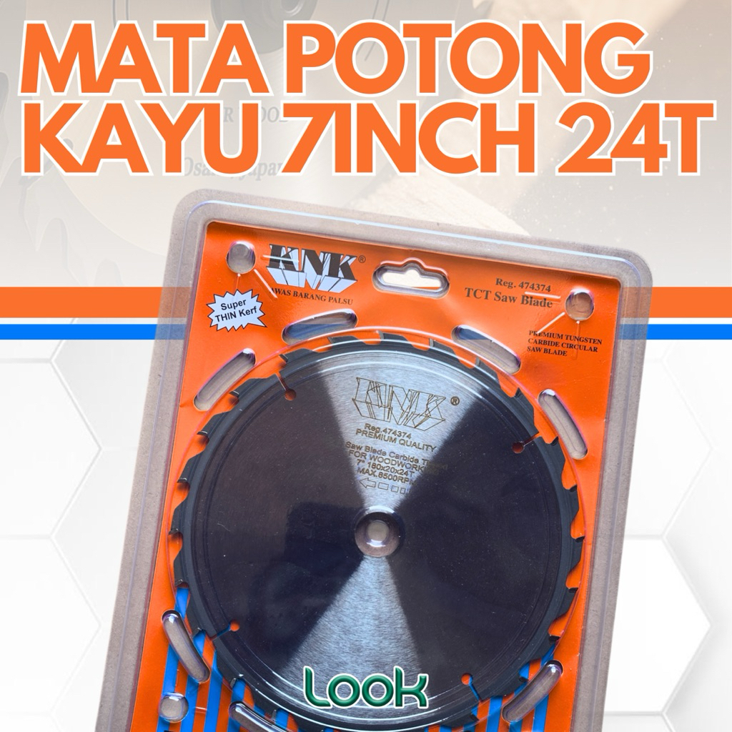Mata Potong Kayu Circle KNK Circular Gergaji 7 X 24 T | Mata Circle KNK 24