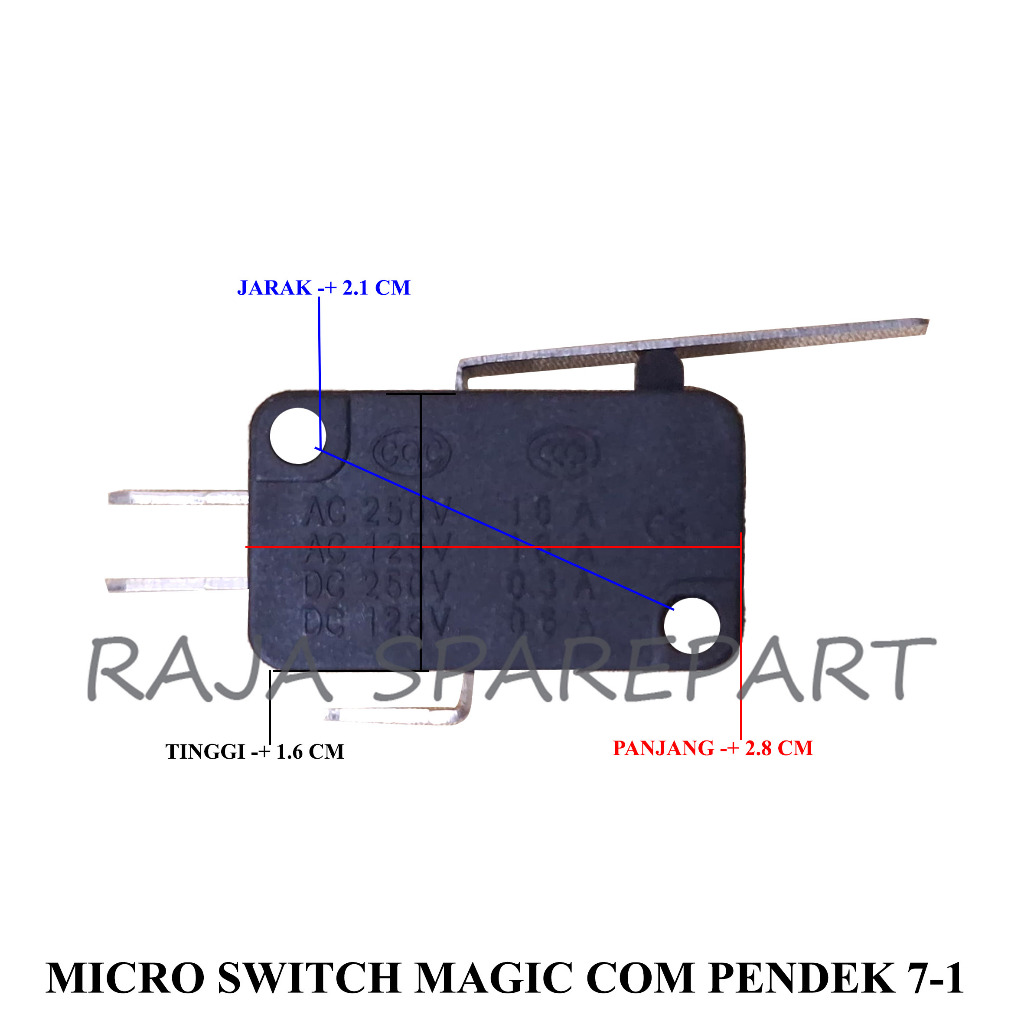 SWITCH OTOMATIS MAGIC COM / MICRO SWITCH MAGIC COM PENDEK 7-1 M3MHP