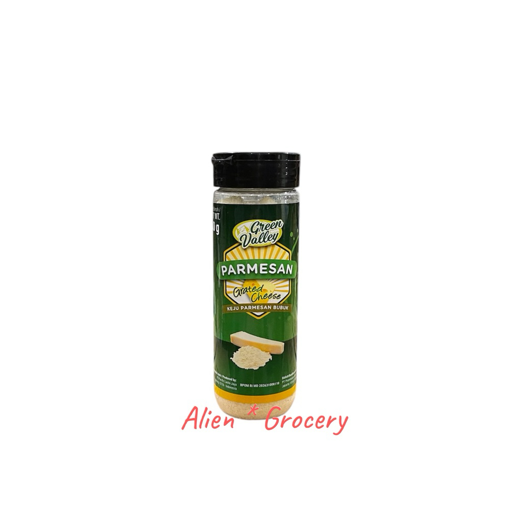 

Green Valley Grated Parmesan Cheese Keju Tabur 80gr