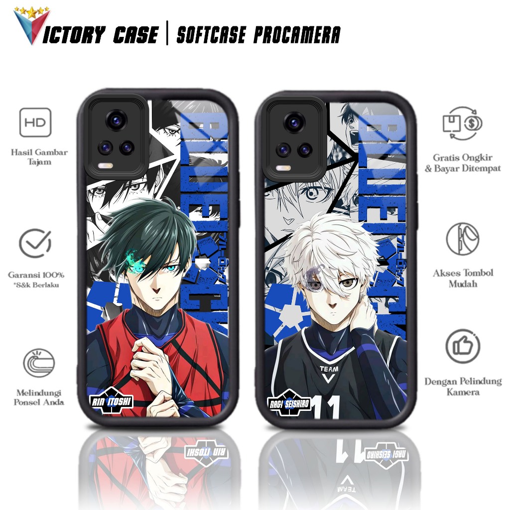 Case Premium Compatible For VIVO V20 Motif [ BLK1 ] Casing Softcase Glossy Anti Jamur