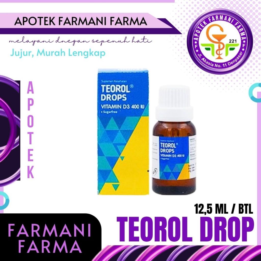 TEOROL DROPD3 400IU/VITAMIN D3 400IU DROP