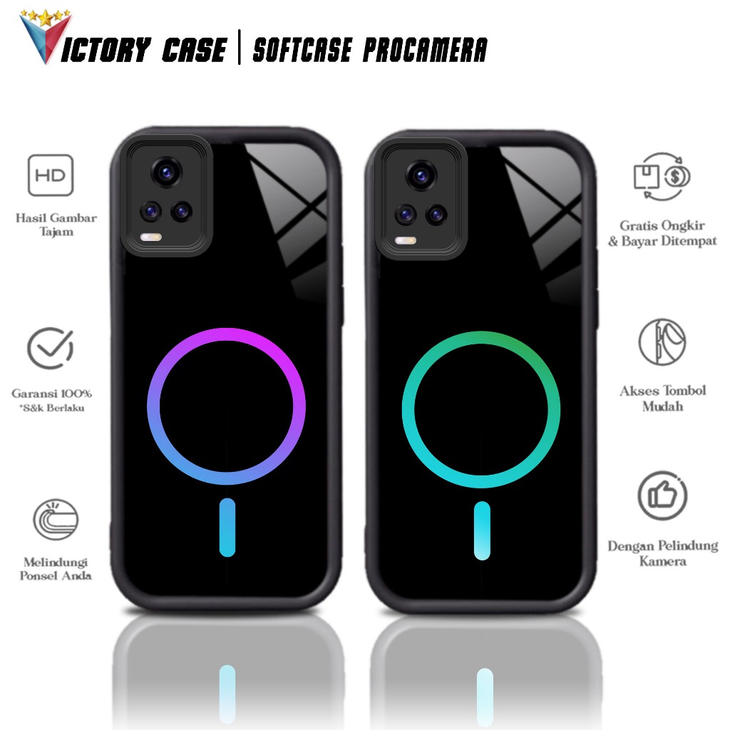 Case Premium Compatible For VIVO V20 Motif [ LGH ] Casing Softcase Glossy Anti Jamur