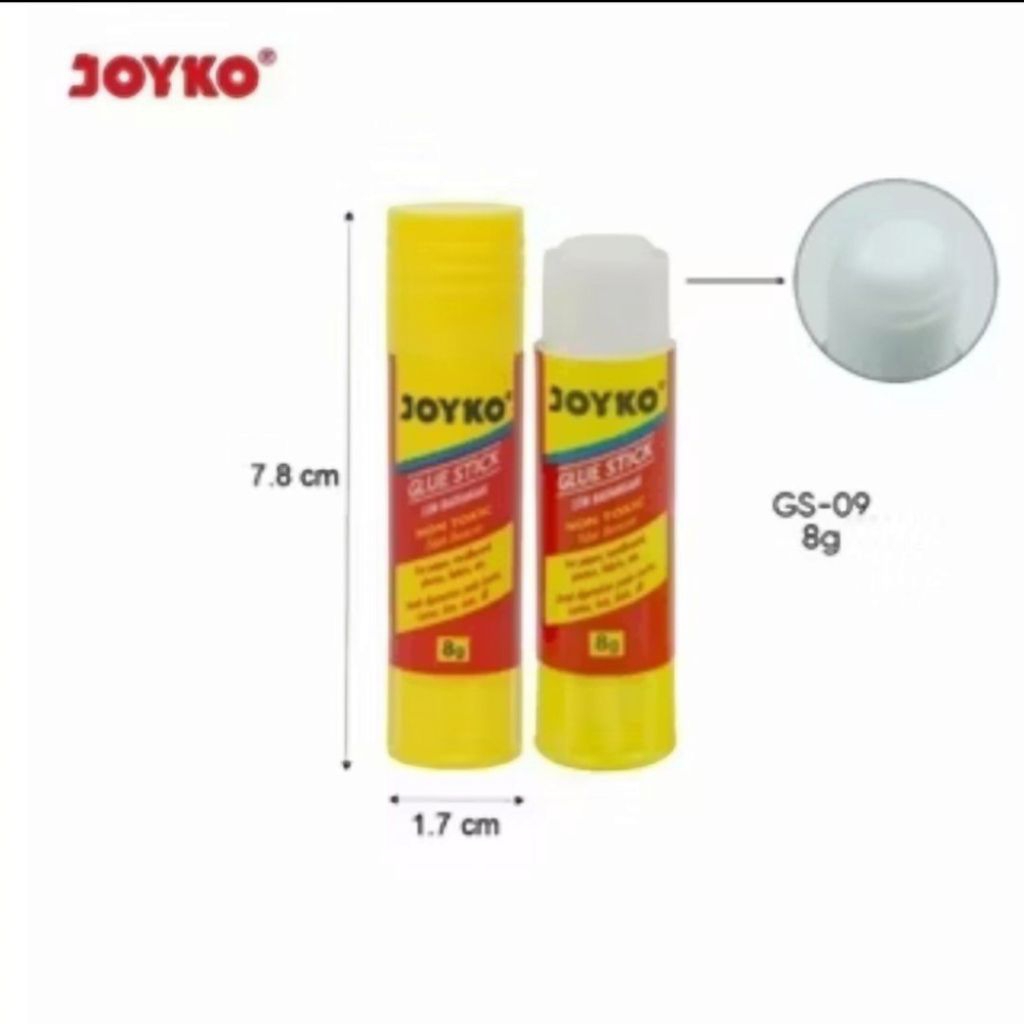 

lem kertas/lem stik joyko 8gr Gs-09 mudah di gunakan
