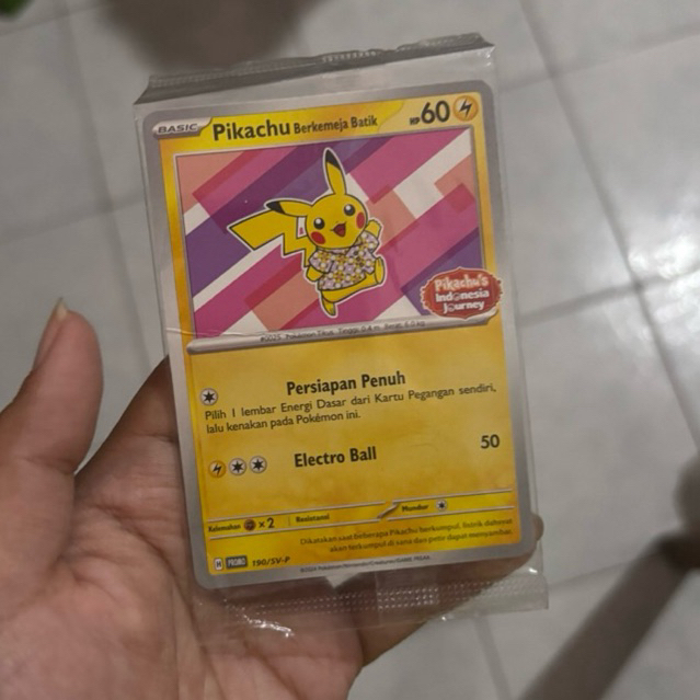 original pokemon berkemeja batik pikachu