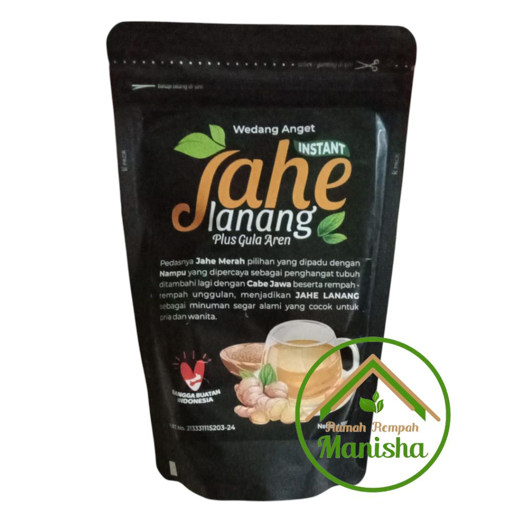 

Wedang Anget Jahe Lanang Jahe Merah Gingseng Jawa Nampu Az-Zahra 200gr