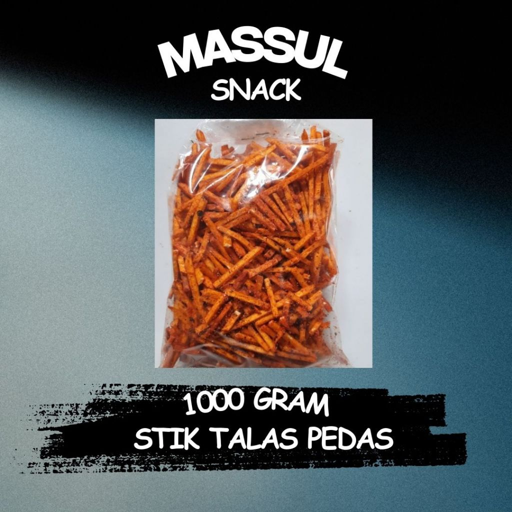 

[1000 gram] Stik Balado Keripik Talas Renyah Pedas Manis