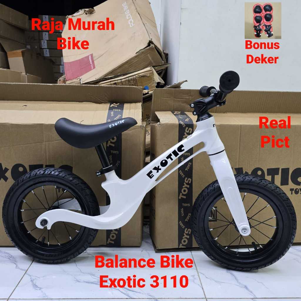 Sepeda Balance Bike Exotic ET3110 Magnesium Balance Bike Push Bike Exotic 3110 Ban Pompa