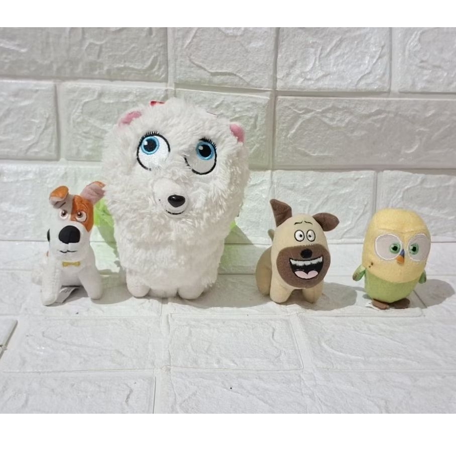 boneka secret life of pets anjing burung gidget max original brand kartun anak ganci max
