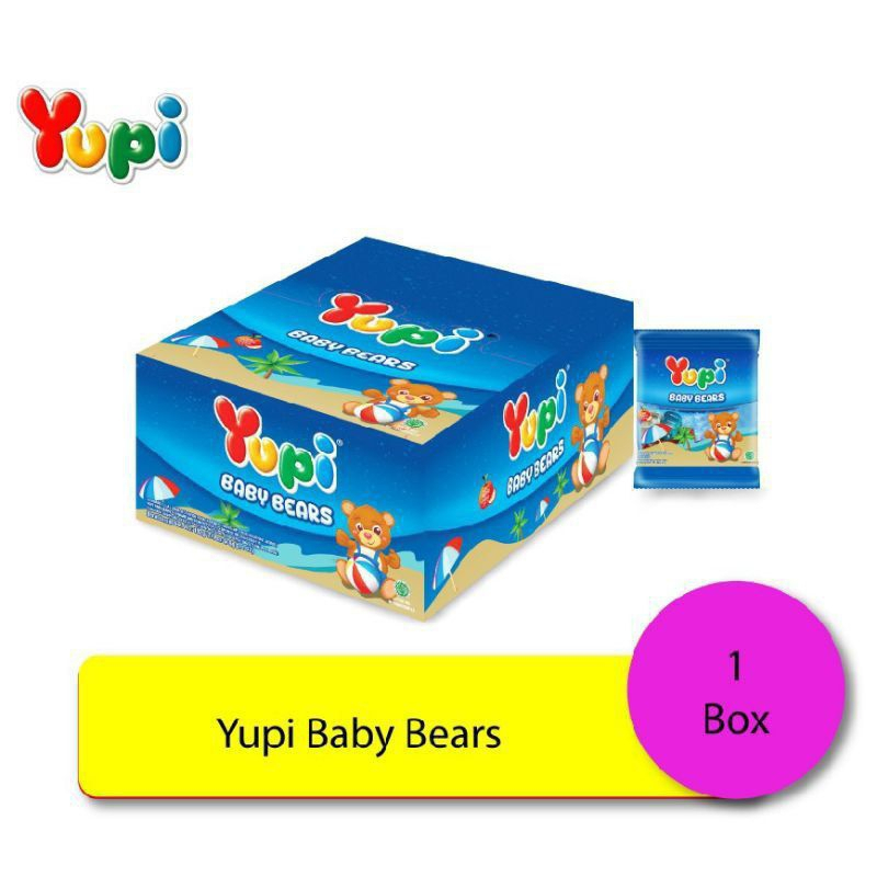 

[oddsolshop] pekanbaru/Yupi Baby Bears Candy 1 Kotak Box 24 PCS Permen
