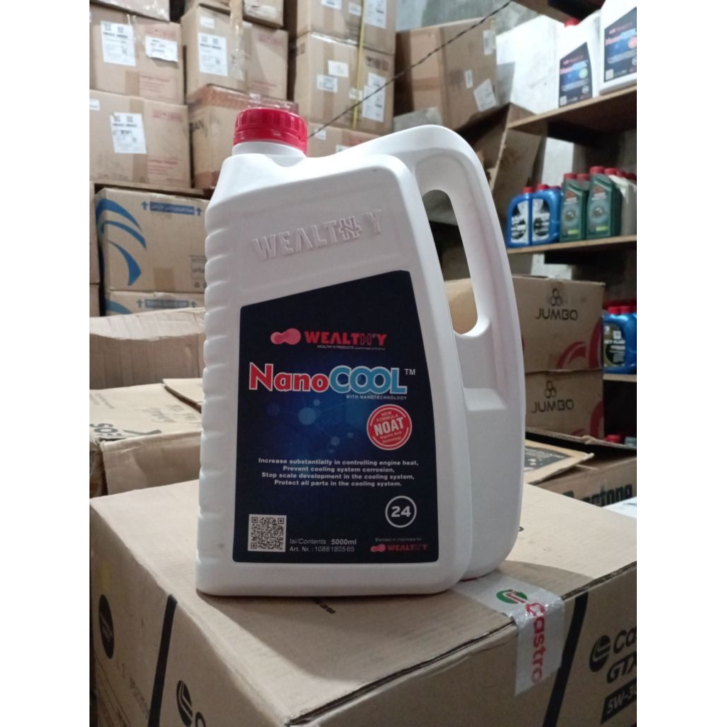 Radiator Coolant Air Pendingin Radiator Wealthy. Kemasan 5 L. Original 100%