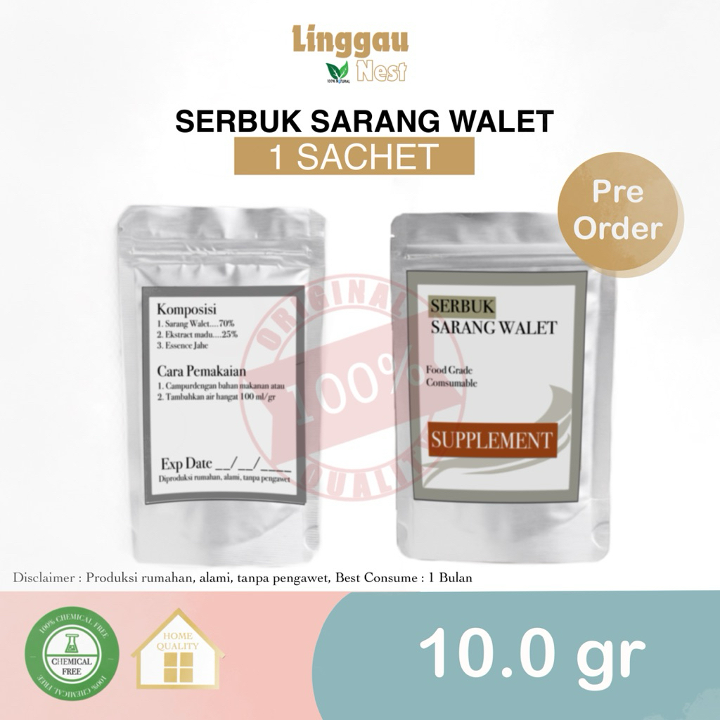 

SERBUK SARANG WALET BERKHASIAT (homemade)