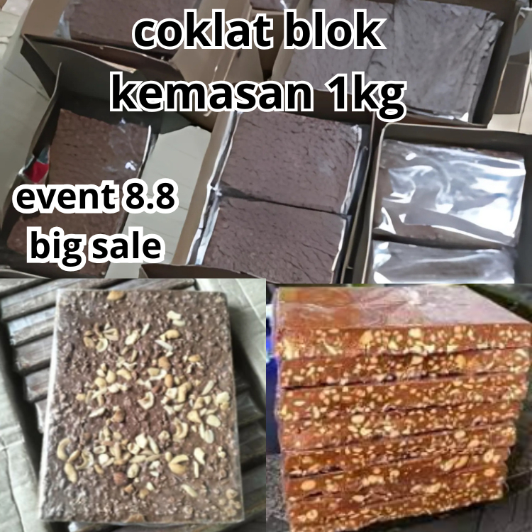 

coklat blok 1kg silverqueen mix take it coklat kiloan murah isi full kacang mede