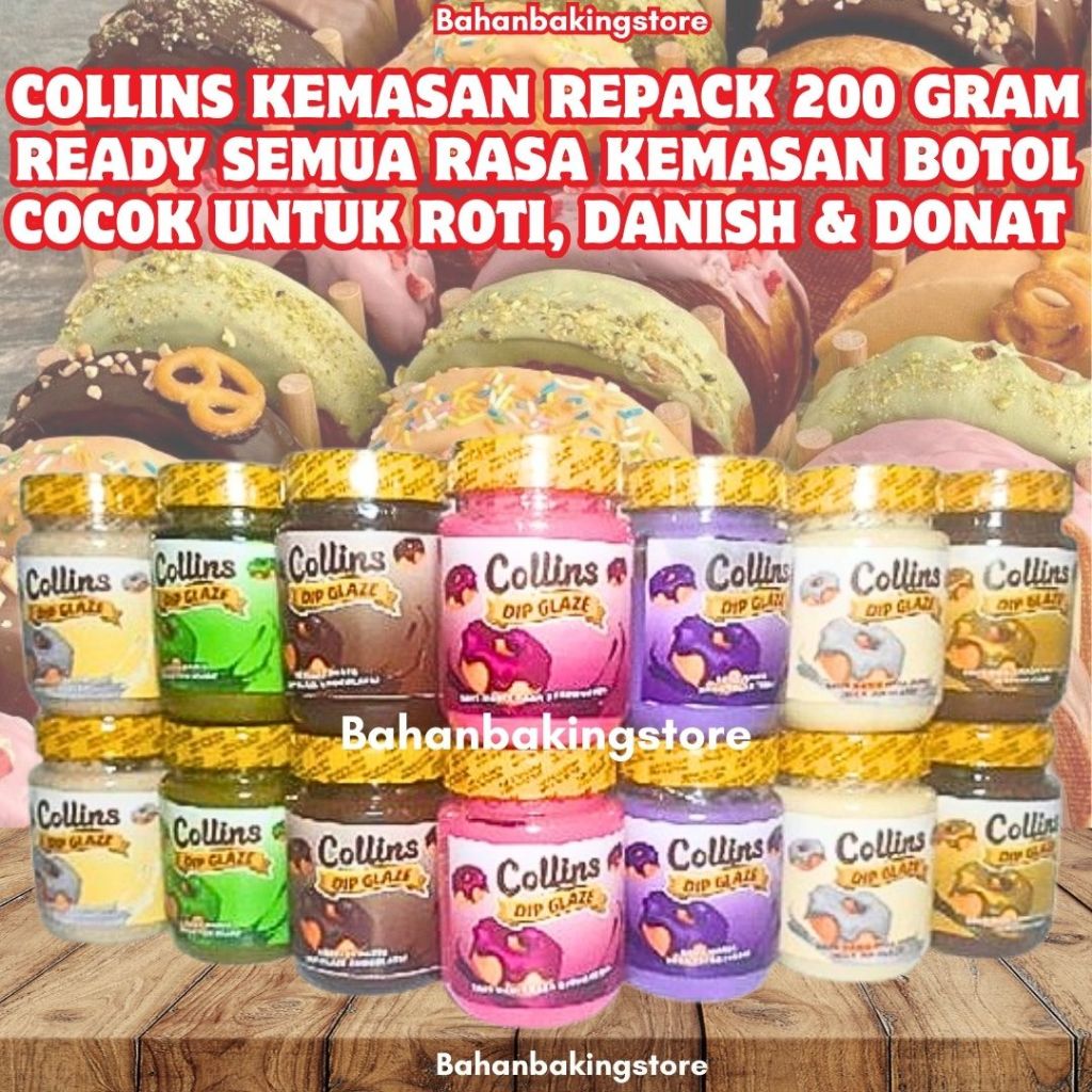 

COLLINS KEMASAN REPACK 200 GRAM READY SEMUA RASA | KEMASAN BOTOL JAR SELAI MANIS ANEKA RASA | ALL VARIAN 200GRAM