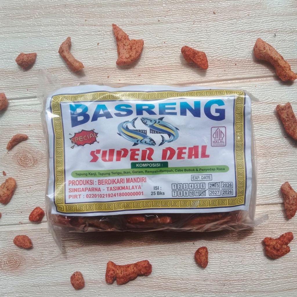

Basreng Rp.500 @25pcs - Basreng Super Deal Asli Snack pedas isi 25 pcs Jajan SD Legendaris Termurah