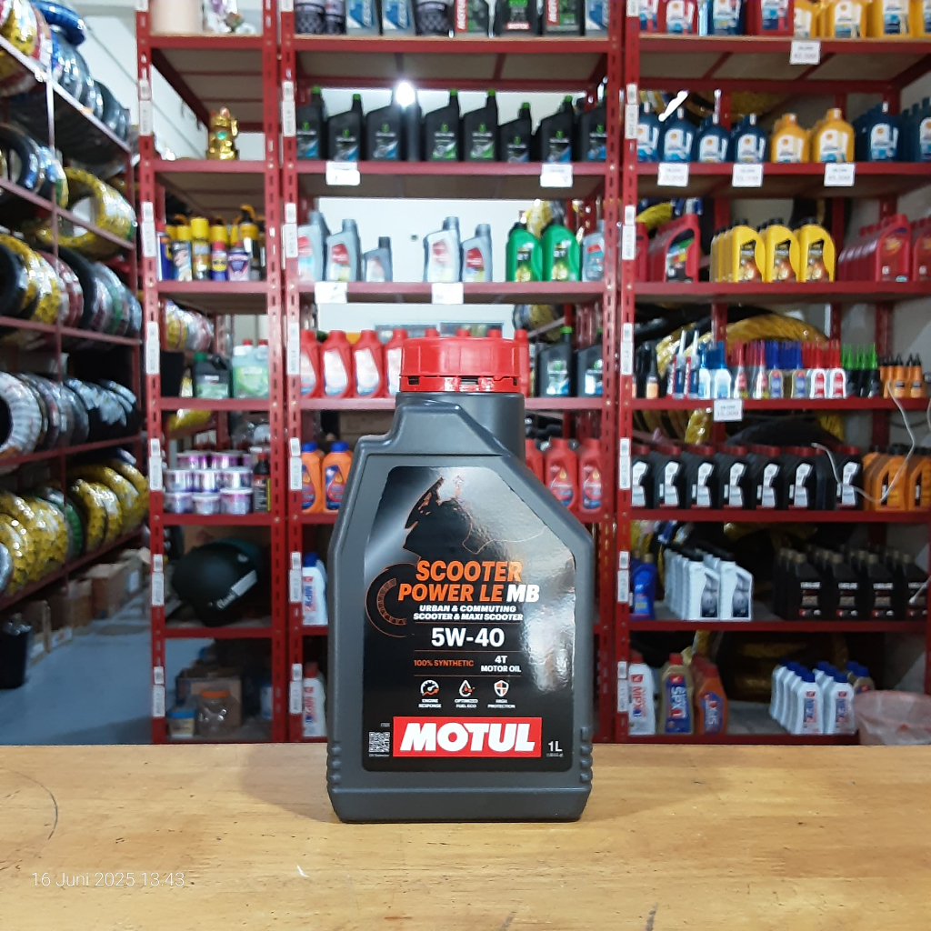 Motul - Oli Motul Matic Scooter Power LE MB 4T 1L 5W-40 API SP, JASO MB