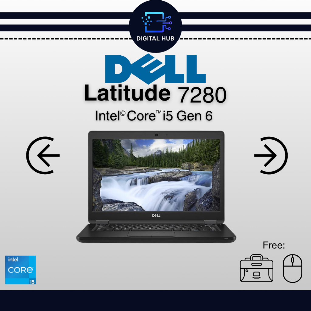 DELL LATITUDE 7280 intel core i5 gen 6 RAM 8GB SSD 256 MURAHH