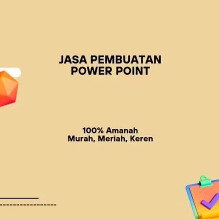 Jasa Pembuatan PPT