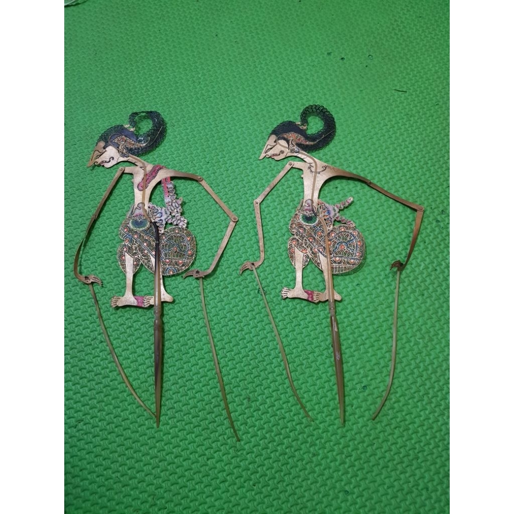 wayang kulit antik gagang tanduk